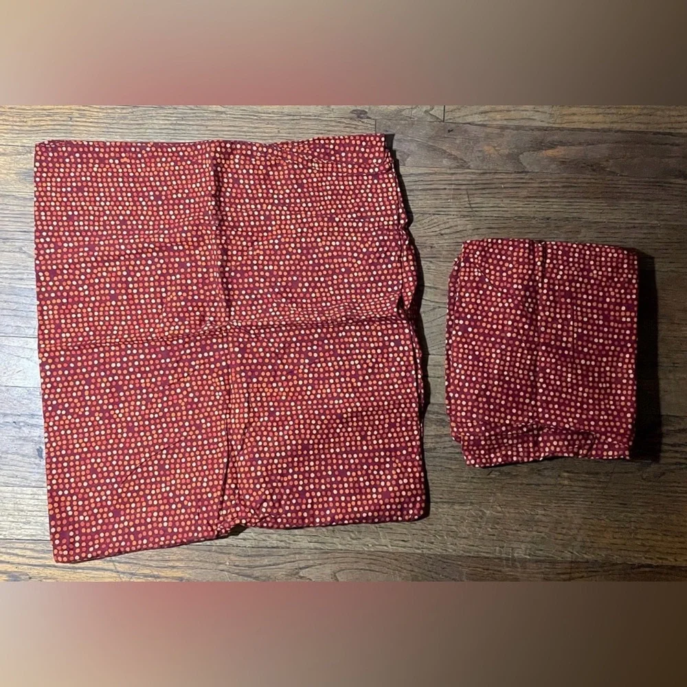 Vintage IKEA Polka Dot Pillow Cases 19 1/2